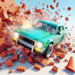 Crash Car into Brick Wall!