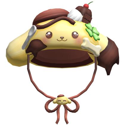 🐾🦴🍮 cute kawaii puppy chocolate custard hat Roblox item