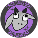 Space Goat Badge - Halloween 2017
