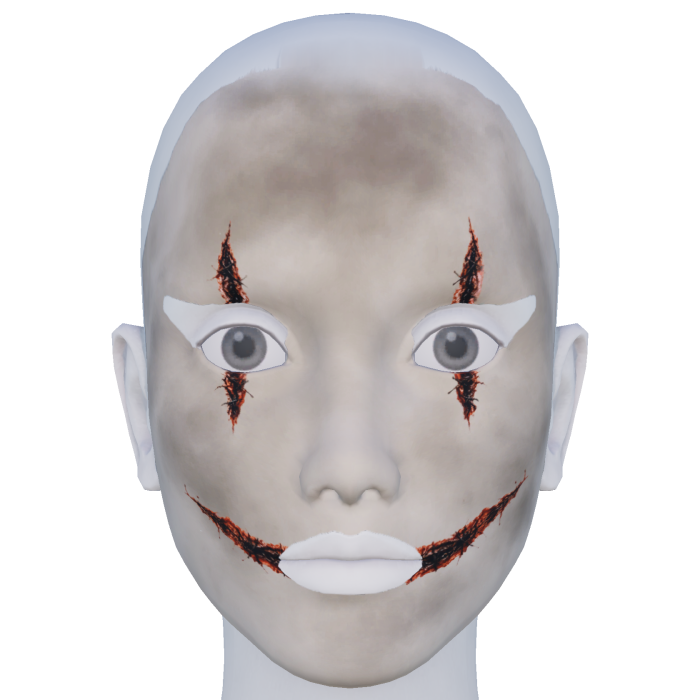 Clown Scars Face Makeup