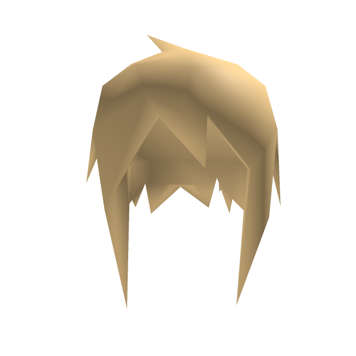 simple low poly blonde hair