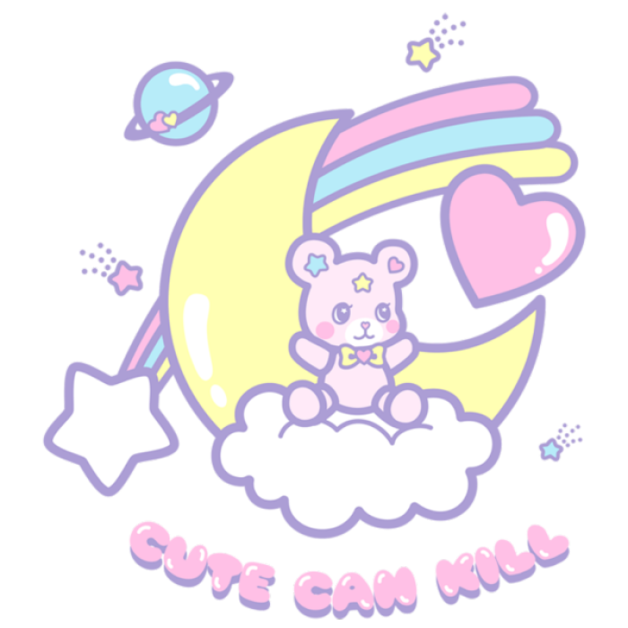 TB PNG Cute Can Kill Pastel Bear Crescent Moon Y2K Roblox decal