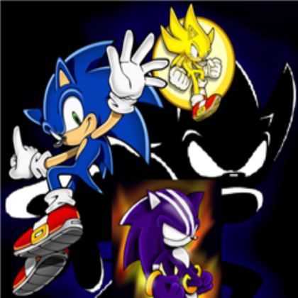 sonic,super sonic,dark sonic Roblox decal