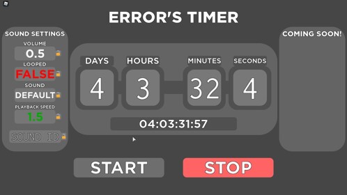 Error's Timer