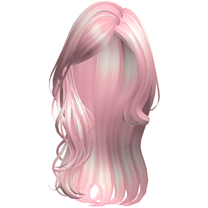 Pastel Pink Long Wavy Layered Blowout