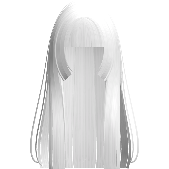 gothic long straight hime emo white hair