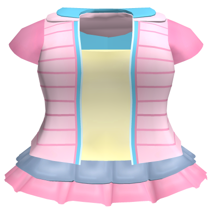 kawaii cutecore pink hamtaro tween top & skirt