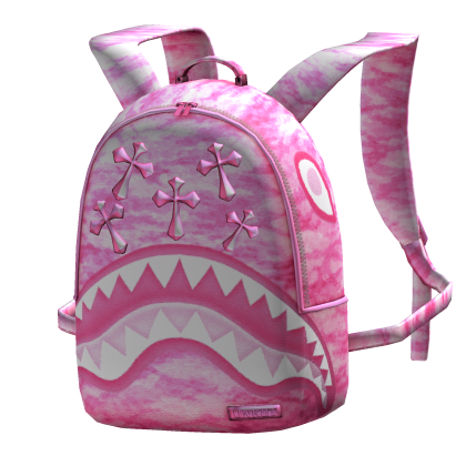🌸(1.0) Pink Sprayground Shark Backpack🌸 thumbnail