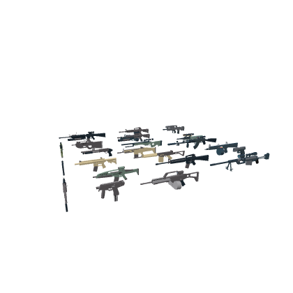 mordern wafare guns for tracker