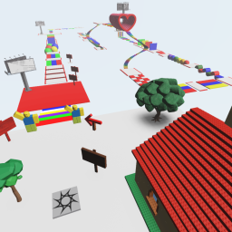 Easy Rainbow Obby!