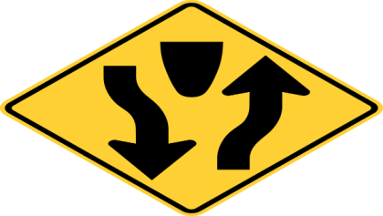 Divided Highway Begins Sign Roblox decal