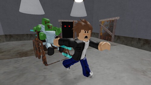 Escape The Zombie Asylum Obby! (SCARY)