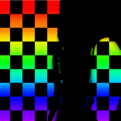 bunny ears hoodie rainbow checkered pattern Roblox decal