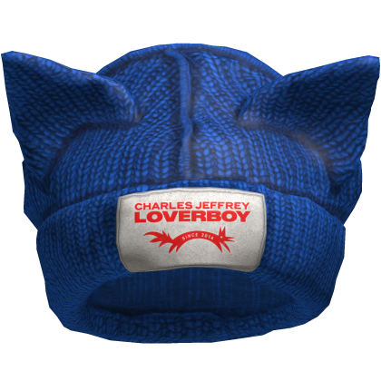 Blue Bunny Ears Beanie
