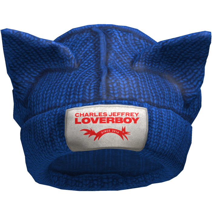 Blue Bunny Ears Beanie