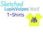 Sketched LupisVulpes Wolf T~Shirts
