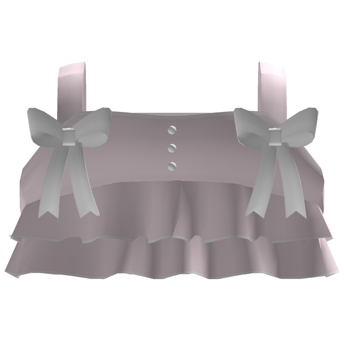 cute ruffled summer top w/ bows pink