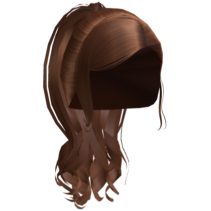 Brunette Side Part Hollywood Ariana Ponytail Hair Roblox item