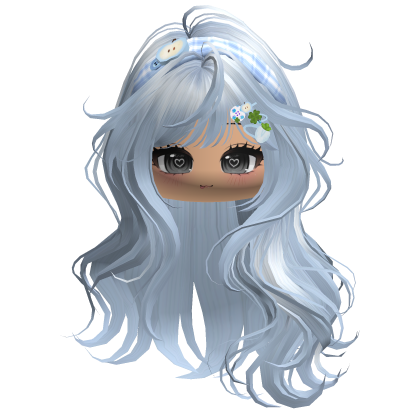 Sky Blue Mori Kei Igari Hair w/ Cute Face 