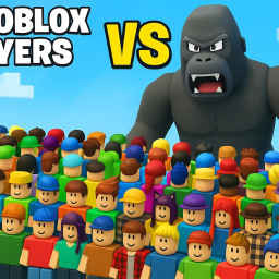 1 Gorilla Vs 100 ROBLOX Players
