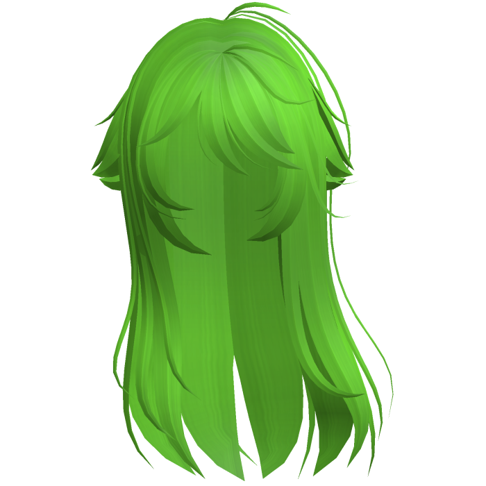 Green Shy Moe Cat Girl Windy Whispy Hair