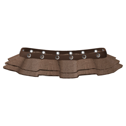 Alt Brown Belted Grommet Skirt