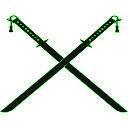 Green Dual Katanas
