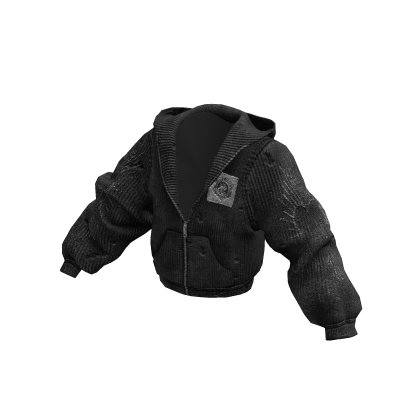 Gray Archive Distressed Zip Up Hoodie thumbnail