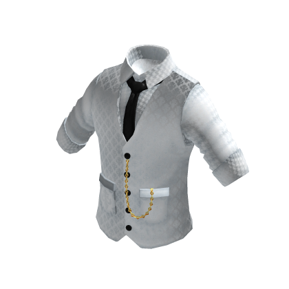 Waistcoat | Rolled up Shirt | White