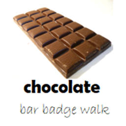 CHOCOLATE BAR BADGE WALK