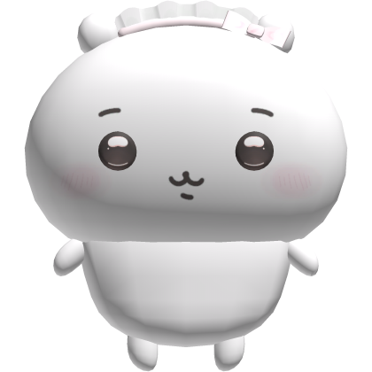 chiikawa white hamster plushie