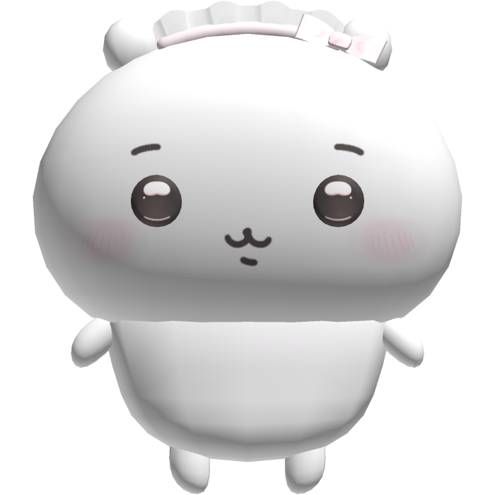 chiikawa white hamster plushie