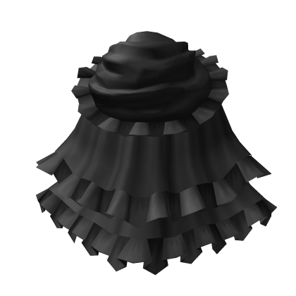 Rococo Back Bustle Black Roblox item