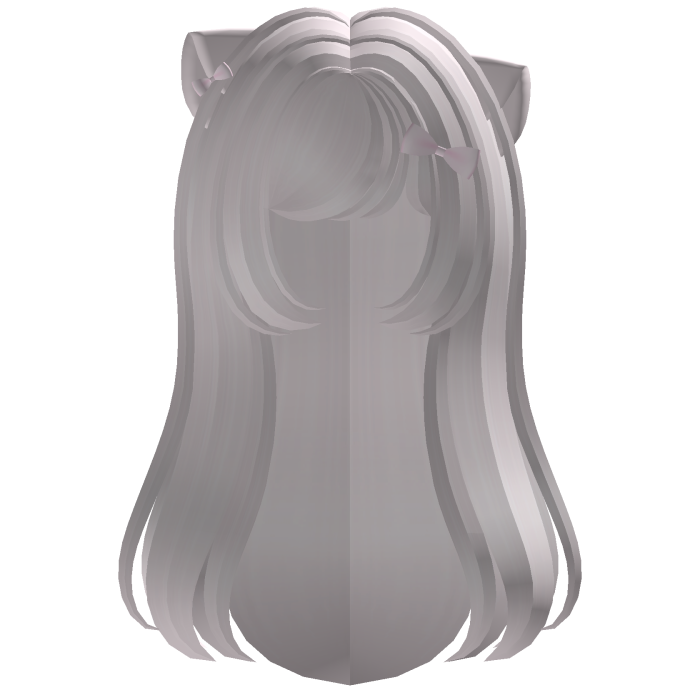 ‿੭ ♡ cute flowy long cat hair in pink ⸝⸝