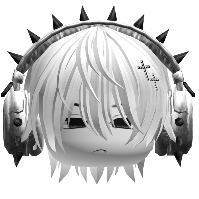 Boy Hair W/ Punk Headphones White