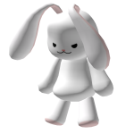 🍀Bad White Bunny Backpack