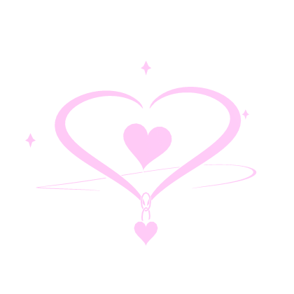 Glowing Heart Halo Pink White