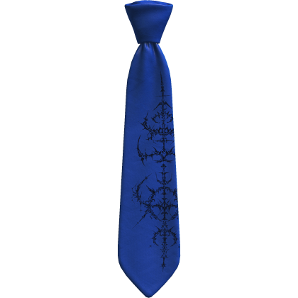 Blue Cybersigilism Tie 1.0