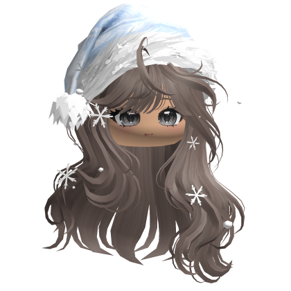 Christmas Waves w/Santa Hat (Light Brown)