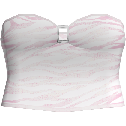 ♡ obsession nikki pink zebra printed top