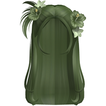 Fairy Green Summer Wispy Straight Hair Roblox item