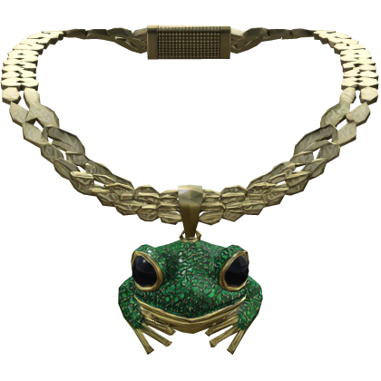 Gold Iced Out Frog Froggy Bling Chain 1.0