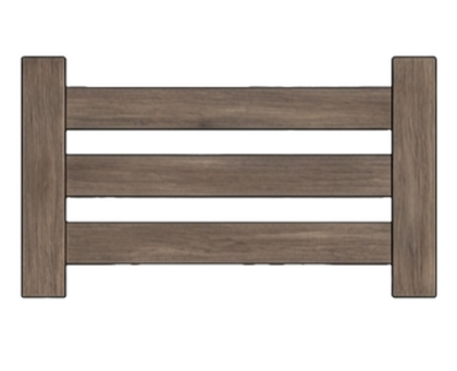 Wooden Fence Barrier preview 2