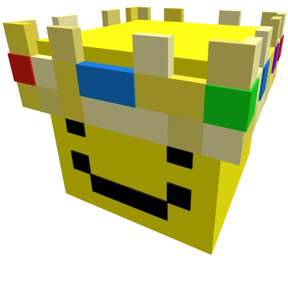 Pixel Smile Yellow Prince w/ Crown [ PrinceZam ] | Roblox Item