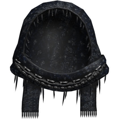1.0 blue punk vkei chained hood headscarf wrap Roblox item