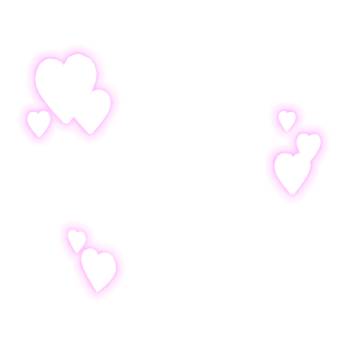 [Emissive] Pink Hearts Face Bling