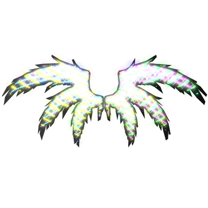 Animated Rainbow RGB Seraphim Angel Wings Glowing