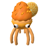 Orange Cupcake Squid