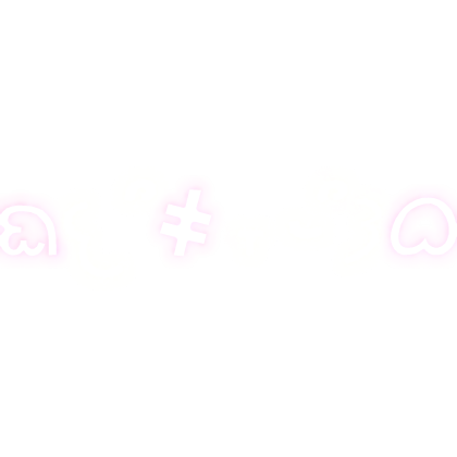 ♡ : [ GLOWING ] cute angel bunny kaomoji emissive