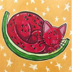 -watermelon kitty-